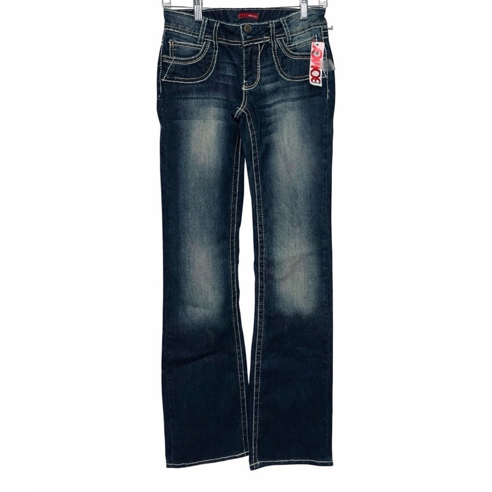 Bongo Y2K Low Rise Flare‎ Bootcut Jeans Women's Size 5 Dark Wash NWT
